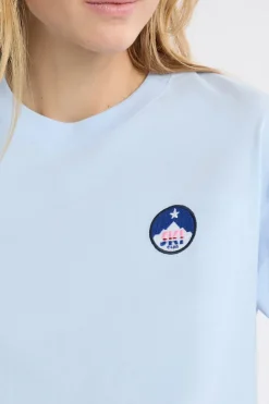 Camiseta de pijama de algodón con estampado