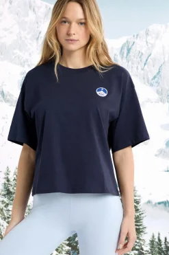 Camiseta de pijama de algodón con estampado