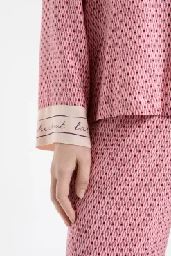 Camiseta de pijama de manga larga estampada