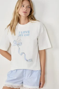 Camiseta de pijama estampada