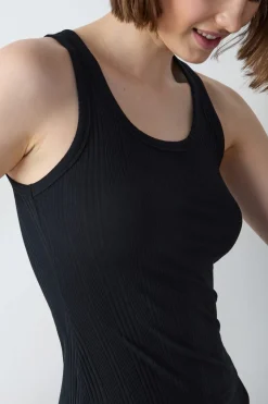 Camiseta de tirantes canalé