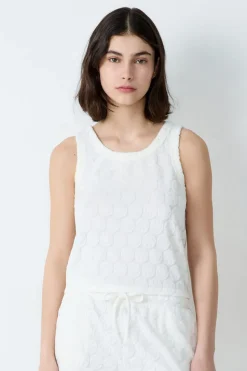 Camiseta de tirantes en rizo de algodón Smiley®ORIGINALS