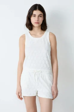 Camiseta de tirantes en rizo de algodón Smiley®ORIGINALS