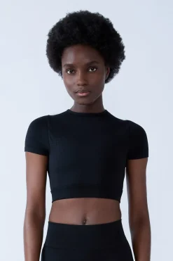 Camiseta deportiva de manga corta 2 en 1