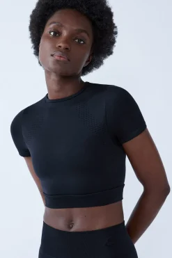 Camiseta deportiva de manga corta 2 en 1