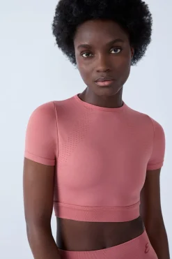 Camiseta deportiva de manga corta 2 en 1