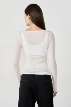 Camiseta escote barco