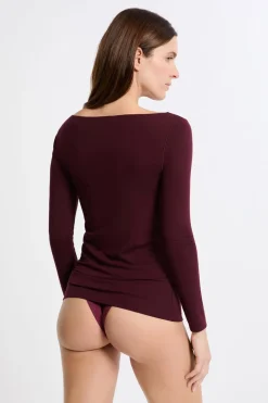 Camiseta térmica con cuello barco