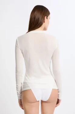 Camiseta térmica de cuello redondo con lana