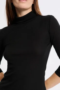 Camiseta térmica de cuello alto con lana