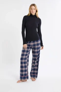 Camiseta térmica de cuello alto con lana