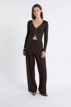 Cardigan irisé avec boutons dorés