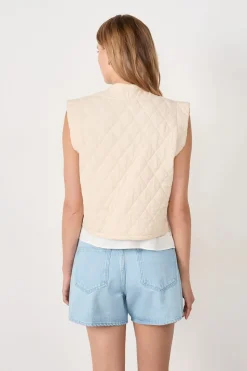 Chaleco acolchado de algodón sin mangas