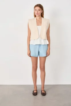 Chaleco acolchado de algodón sin mangas