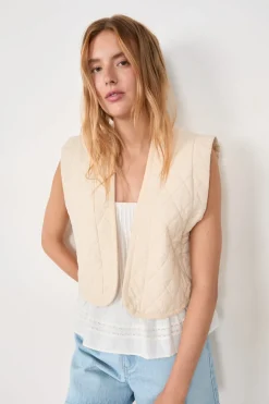 Chaleco acolchado de algodón sin mangas