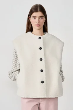 Chaleco de pelo sintético