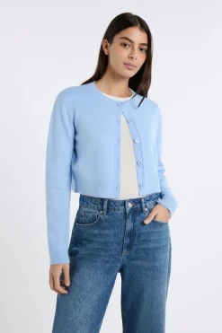 Chaleco mini de manga larga