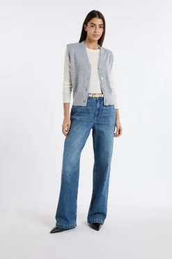 Chaleco sin mangas abotonado