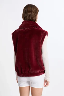 Chaleco sin mangas con efecto polar