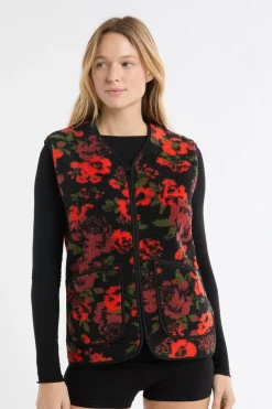 Chaleco sin mangas con efecto sherpa