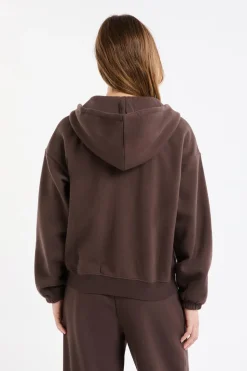 Chaqueta con capucha y algodón