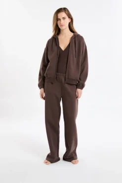 Chaqueta con capucha y algodón