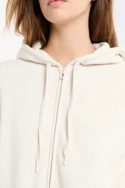 Chaqueta con capucha y algodón