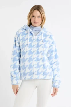 Chaqueta con estampado efecto polar