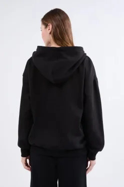 Chaqueta de punto de manga larga con capucha