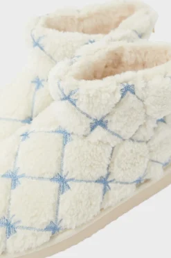 Chaussons bottines avec fausse fourrure