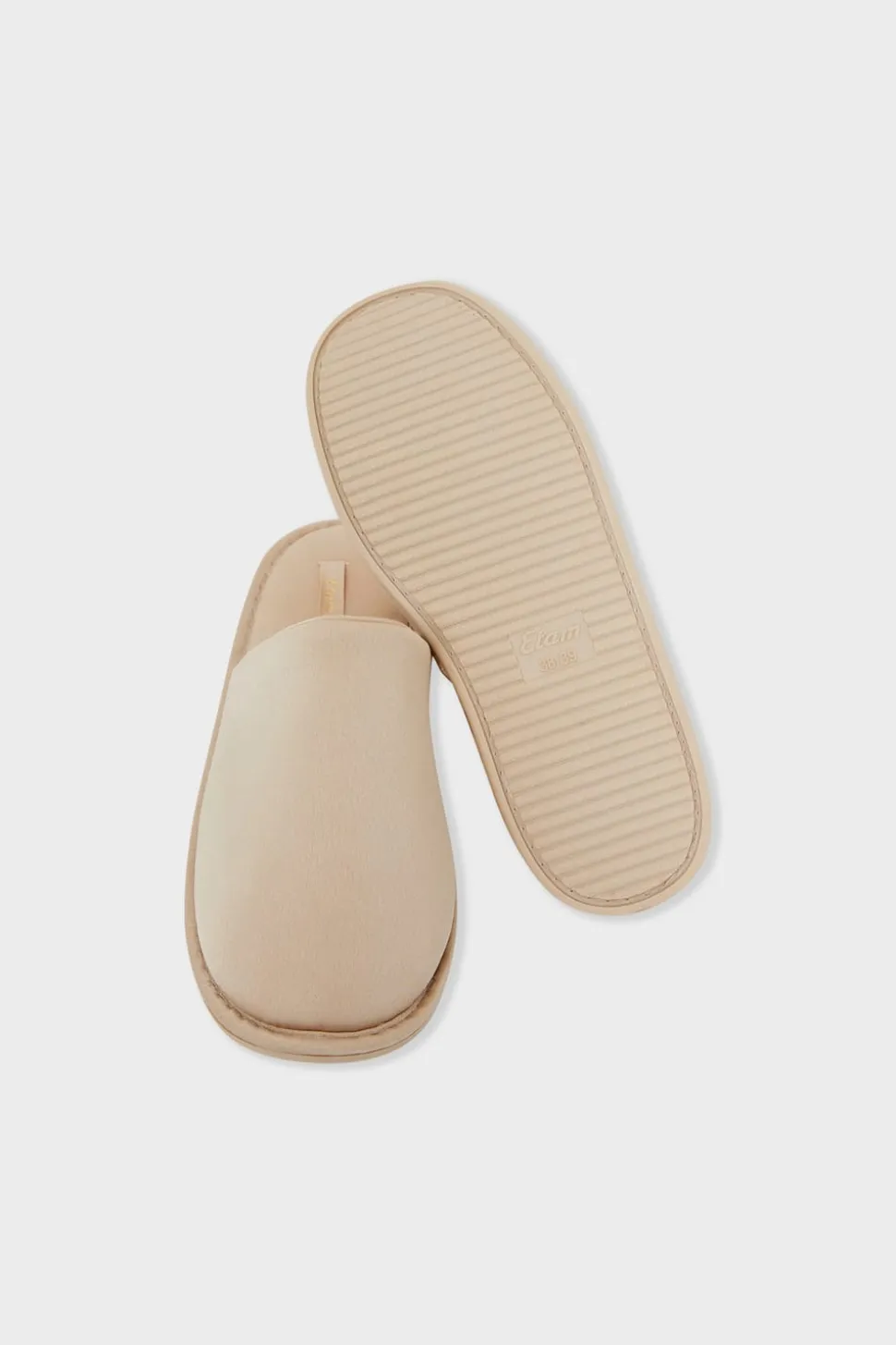 Chaussons mules satinés