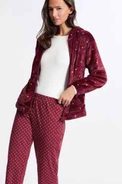 Conjunto de pijama de 3 piezas con estampado y algodón