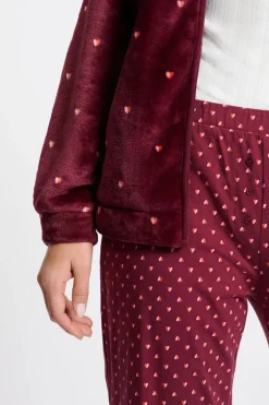 Conjunto de pijama de 3 piezas con estampado y algodón