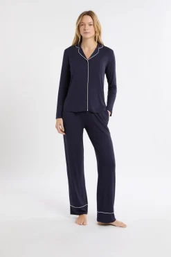 Conjunto de pijama de 2 piezas de manga larga