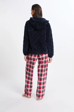 Conjunto de pijama de 3 piezas con estampado y algodón