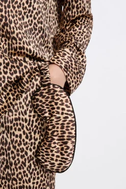 Conjunto de pijama de 2 piezas con estampado y antifaz