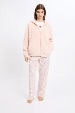 Conjunto de pijama de 3 piezas con estampado de algodón