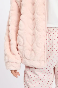 Conjunto de pijama de 3 piezas con estampado de algodón