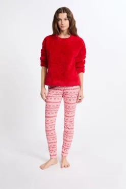 Conjunto de pijama de 2 piezas con estampado