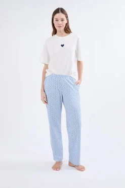 Conjunto de pijama de 3 piezas con estampado