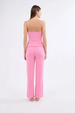 Conjunto de pijama de 2 piezas de punto fino