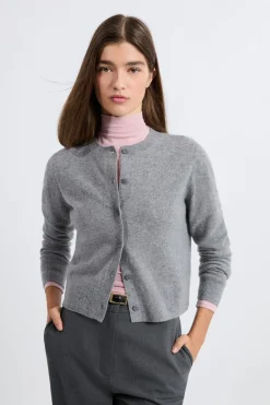 Cárdigan con botones de cachemira