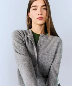 Cárdigan con botones de cachemira