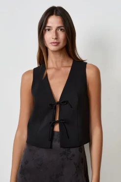 Cárdigan con nudo delantero