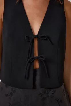 Cárdigan con nudo delantero