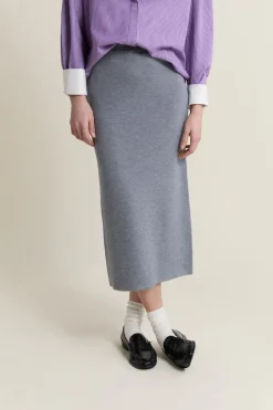 Falda larga de punto