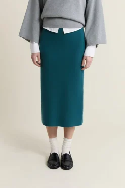 Falda larga de punto