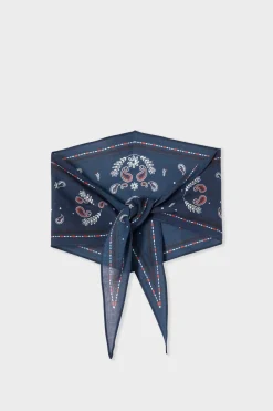 Foulard en coton à motifs