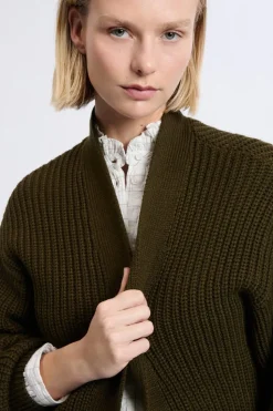 Gilet à manches longues grosse maille