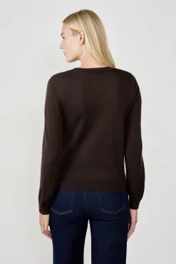 Jersey de cuello redondo con lana